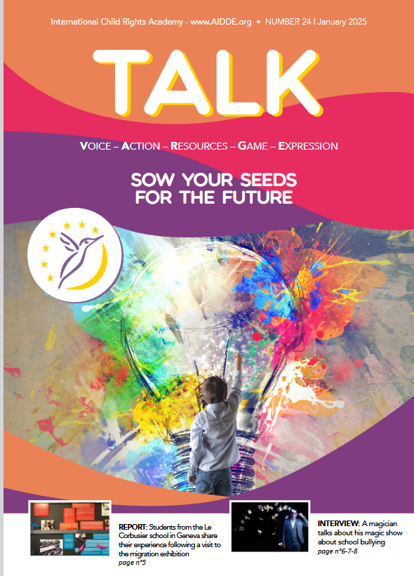 Journal numero 10 TALK AIDDE.org Académie internationale droits de l'enfant- journal sur les droits de l'enfant