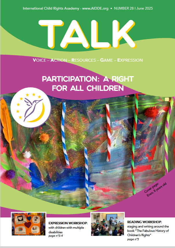 Journal numero 10 TALK AIDDE.org Académie internationale droits de l'enfant- journal sur les droits de l'enfant