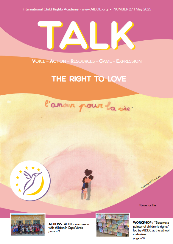 Journal numero 10 TALK AIDDE.org Académie internationale droits de l'enfant- journal sur les droits de l'enfant