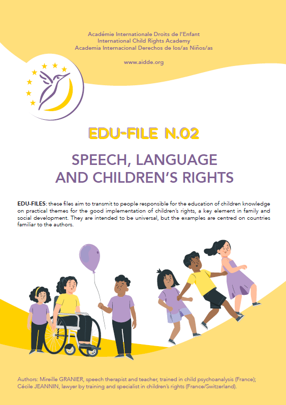 Journal numero 10 TALK AIDDE.org Académie internationale droits de l'enfant- journal sur les droits de l'enfant