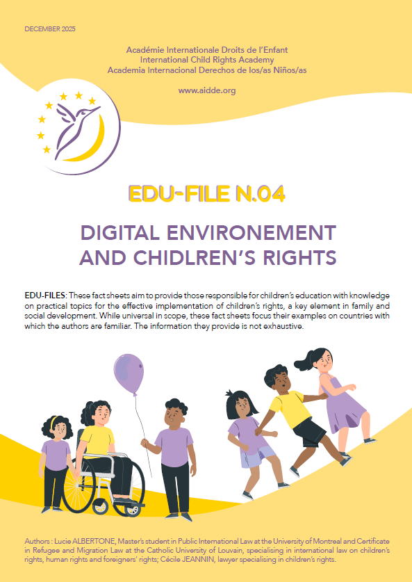 Journal numero 10 TALK AIDDE.org Académie internationale droits de l'enfant- journal sur les droits de l'enfant